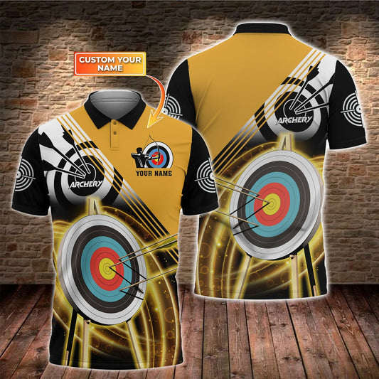 Lasfours Yellow Archery Lover Personalized Unisex Shirt AA0089