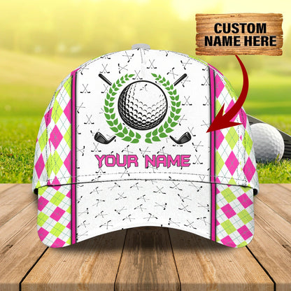 Personalized With Name Golf Cap For Men And Woman, Golf Baseball Cap Gift To Golfer, Birthday Golfer Presents CO0332