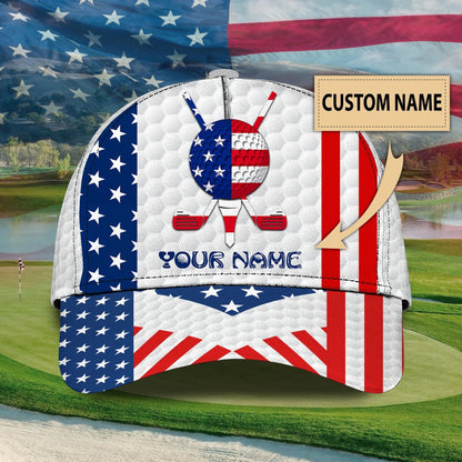 Custom Name Classic Cap For A Golf Lover, Best Gift For National Golf Lovers Day, Golf Cap Hat CO0374