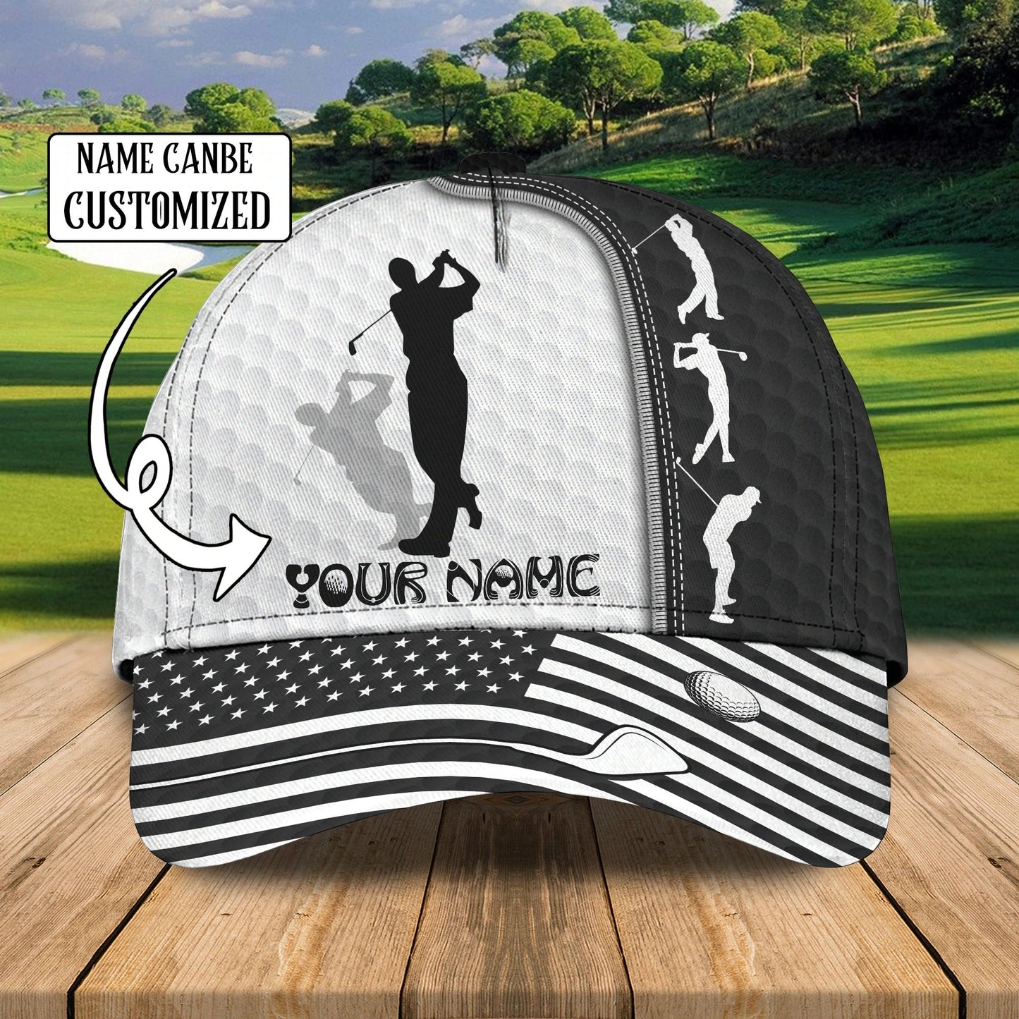 Personalized 3D Full Printed Baseball Cap For Golfer, Goft Men Caps, Golf Man Hat, Cool Golf Hats CO0346