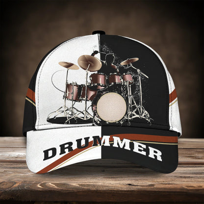 Personalized American Drummer Cap, 3D All Over Print Drum Cap Hat In Usa Flag, Gift To Drum Lover Drummer Gift CO0451