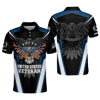 United States Veteran Because Of The Brave Polo Shirt EG0029