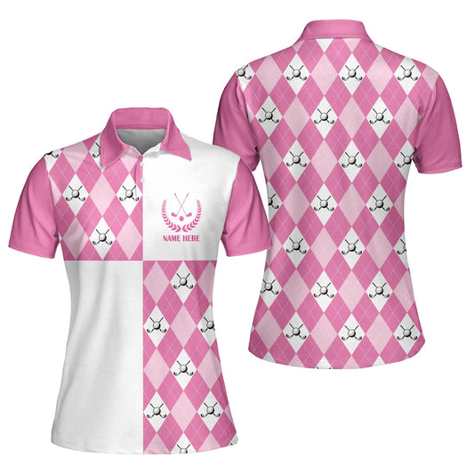 Pink Funny Golf Polo Shirt GW0022