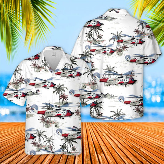 Netherlands Coastguard S-61L Hawaiian Shirt, Short Sleeve Hawaiian shirt for men HO1688