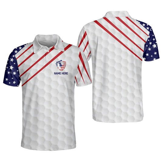 American Flag Golf Polo Shirt GM0278