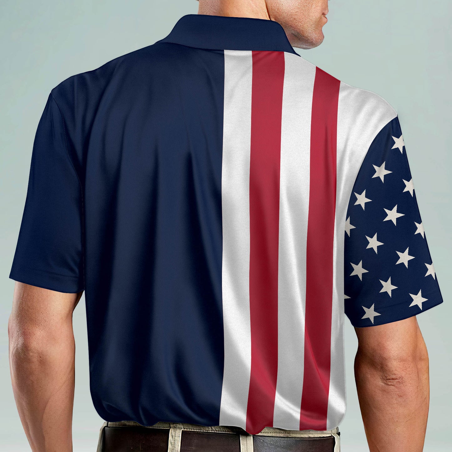 American Flag Golf Polo Shirt GM0277