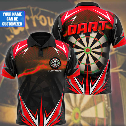 Customized with Name Gifts for Darts Players Polo Shirt, Dart Shirt Full Printing, Best Dart Players Gift, Dart Shirt DMO0161