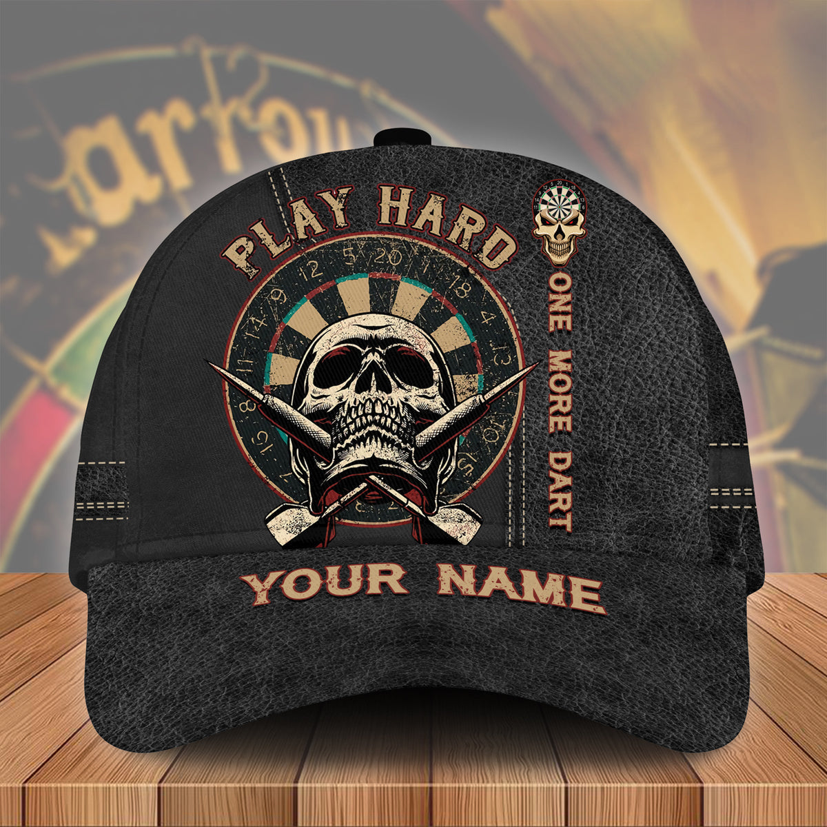 Personalized Dart Play hard Cap for Dart Team Dart Player, One More Dart Classic Cap CO0117