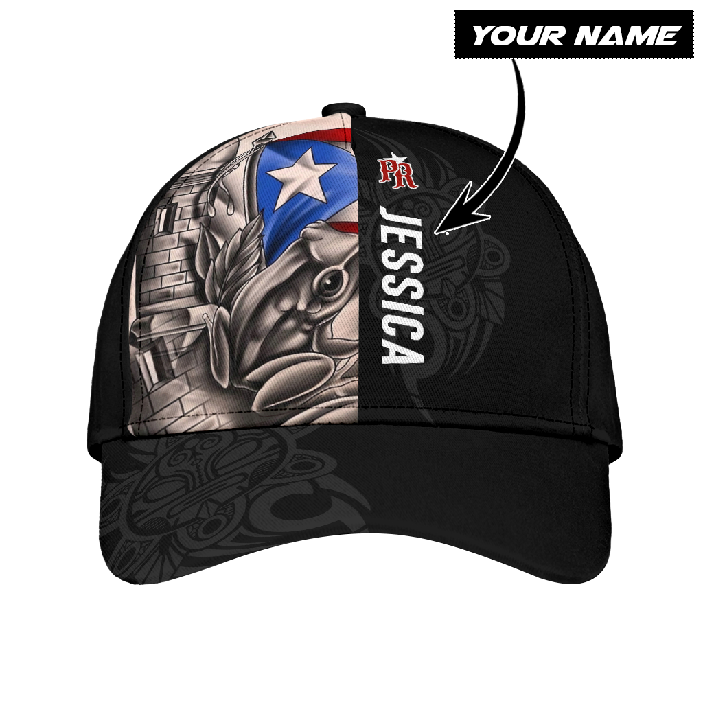 Personalized 3D full printed Puerto Rico Cap Hat, Puerto Rico Hats CO0585