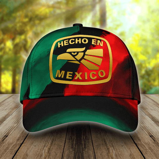 3D Full Printed Mexico Classic Cap Baseball Hat, Hecho En Mexico Cap Hat CO0499