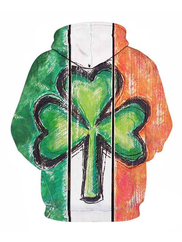 Irish Clover Hoodie St. Patrick's Day Shamrock Hooded, Drink Beer Shirt, Let Drink Patrick Day PO0215