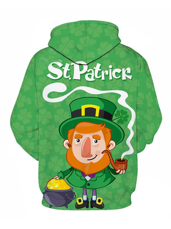 Irish Clover Hoodie St. Patrick's Day Shamrock Hooded, Drink Beer Shirt, Let Drink Patrick Day PO0215