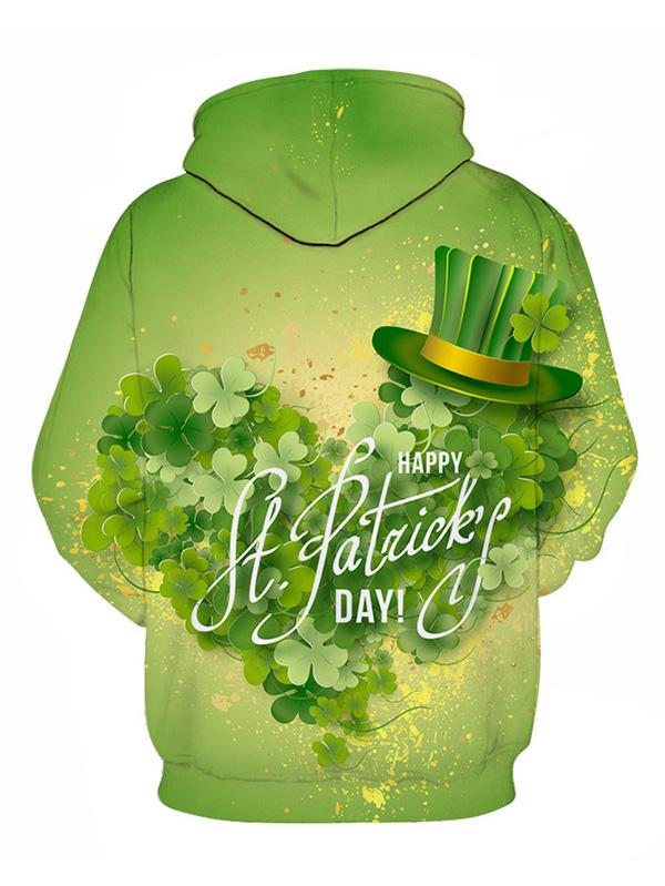 Irish Clover Hoodie St. Patrick's Day Shamrock Hooded, Drink Beer Shirt, Let Drink Patrick Day PO0215