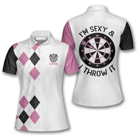 I’m Sexy and I Throw It Custom Darts Shirts for Women, Gift for Him DMO0111