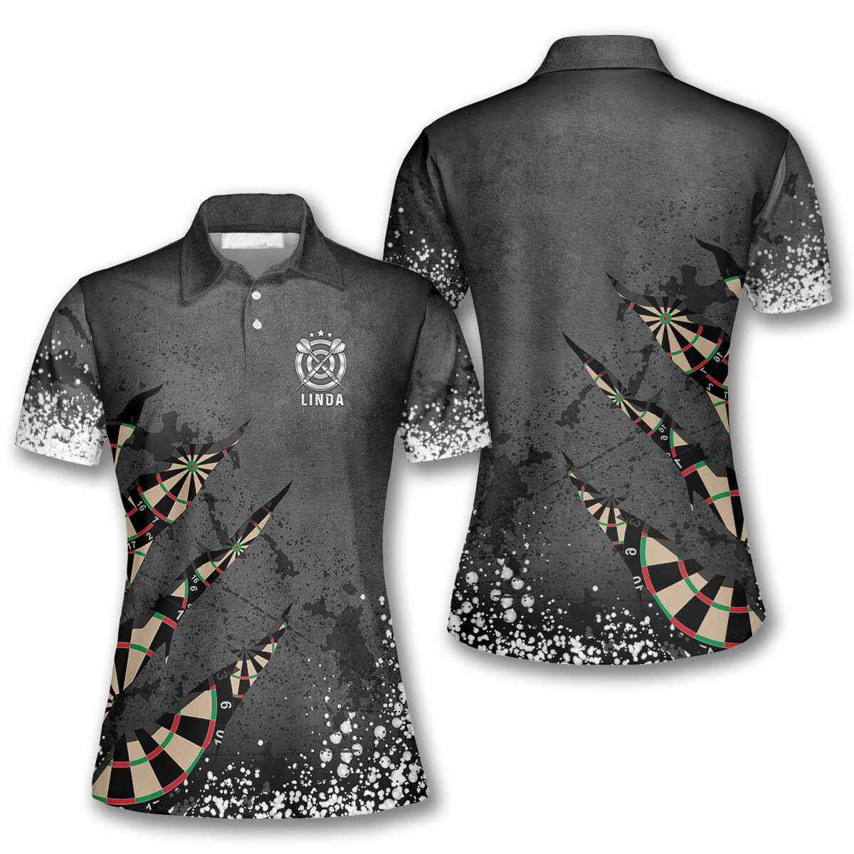 Darts Paint Splash Custom Darts Shirts for Women, Dart Player Shirt DMO0051