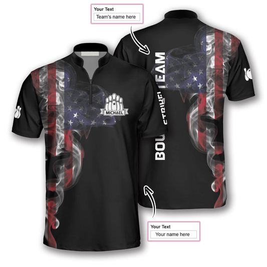 Custom American Flag Bowling Jerseys BO0002