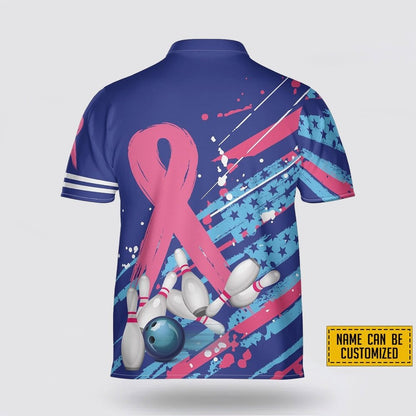 Custom Breast Cancer Bowling Jersey BO0065