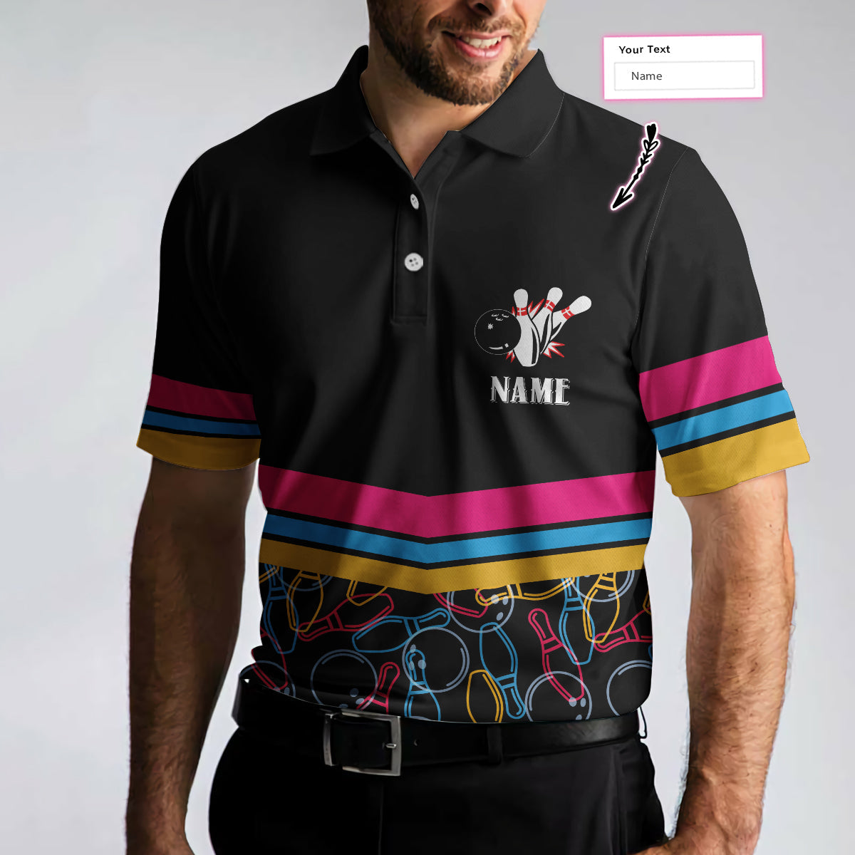 Custom Bowling Polo Shirts For Team BO0228