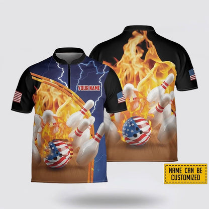 Custom Patriotic Bowling Jersey Unisex BO0086