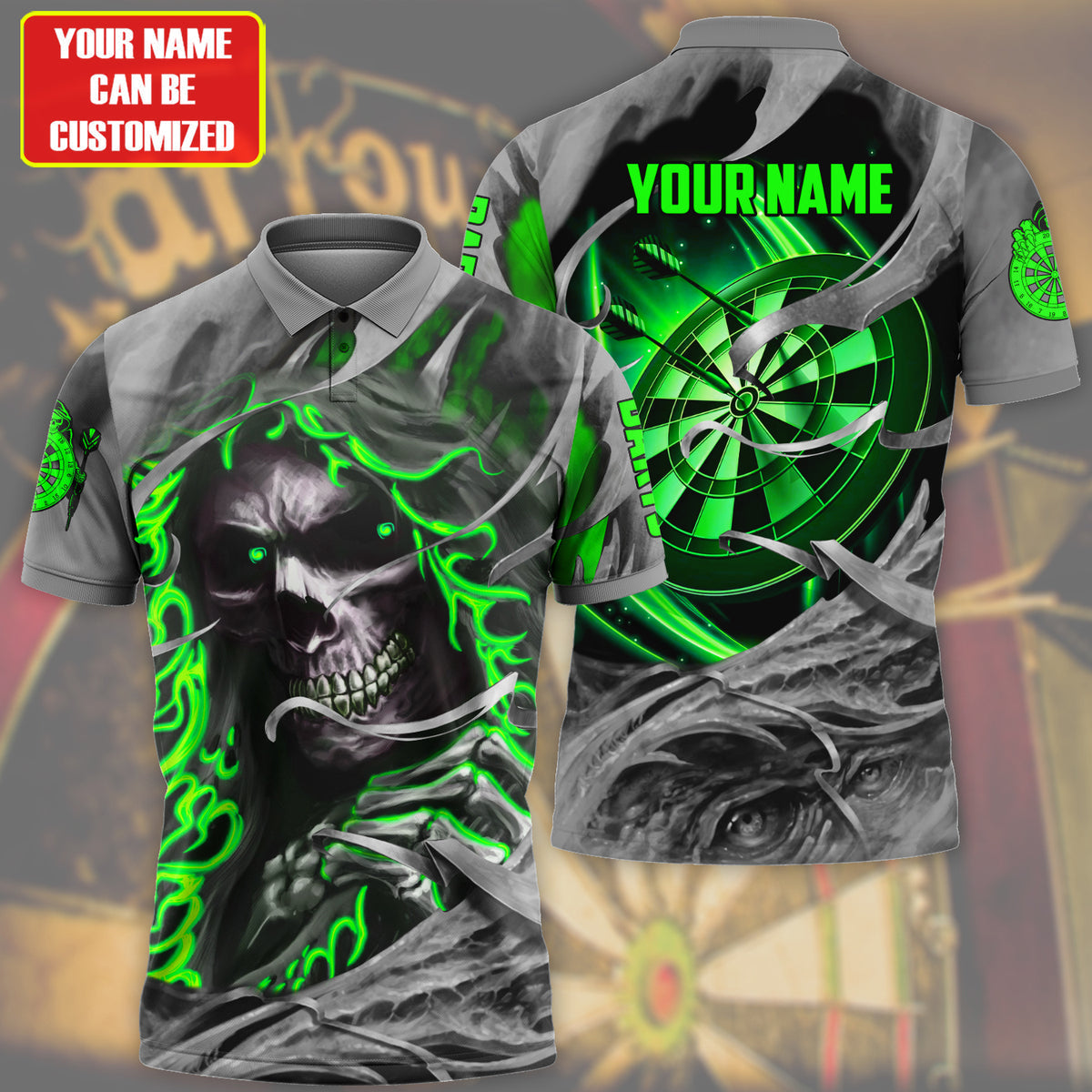 Lasfour Reaper Darts All Over Printed Personalized Name Unisex 3D Shirt ( More Color Options ) DMA0088