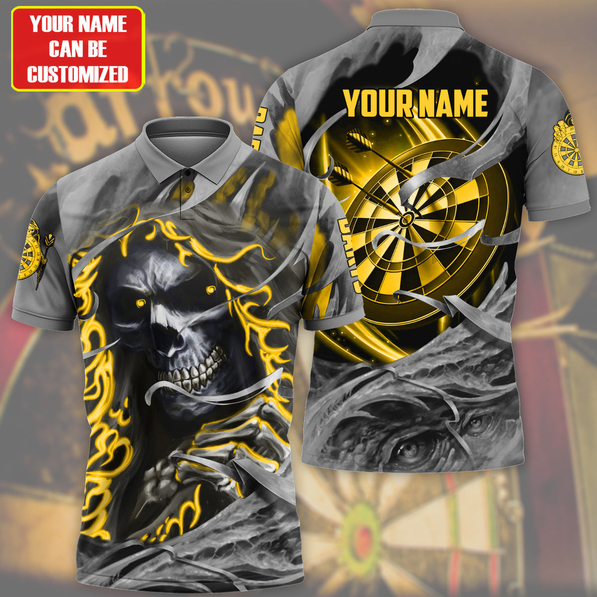 Lasfour Reaper Darts All Over Printed Personalized Name Unisex 3D Shirt ( More Color Options ) DMA0088