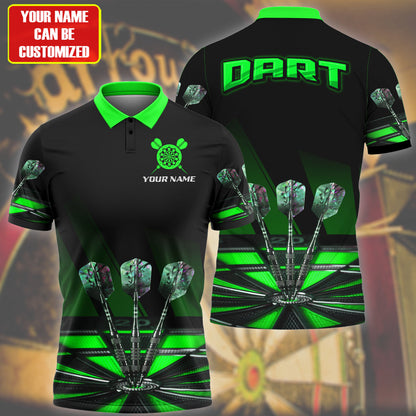 3D All Over Print Multi Color Dart Polo Shirt, Gift for Dad and Son, Dart Team Uniform DMO0033