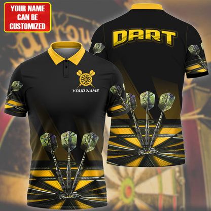 3D All Over Print Multi Color Dart Polo Shirt, Gift for Dad and Son, Dart Team Uniform DMO0033