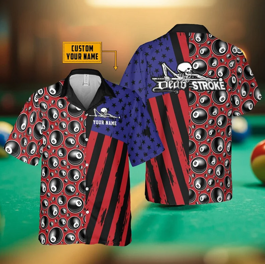 Lasfour Personalized Billiard Dead Stroke Hawaiian Shirt BIA0718