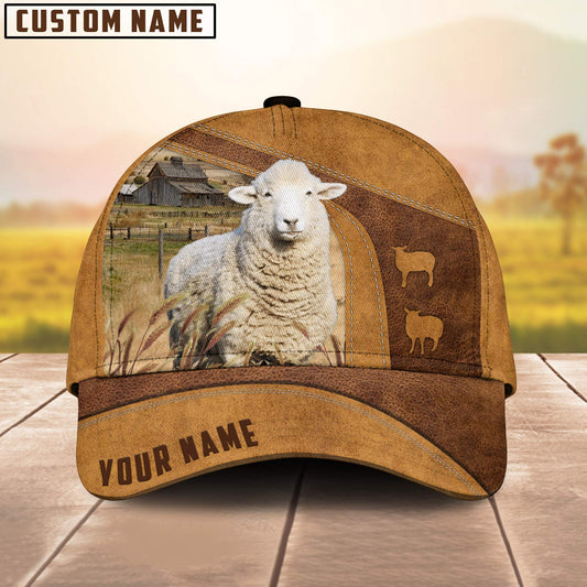 Personalized Sheep Cap , Sheep Baseball Hat, Farm Baseball Hat, Cap Hat For Farmer Farm Lover CO1035