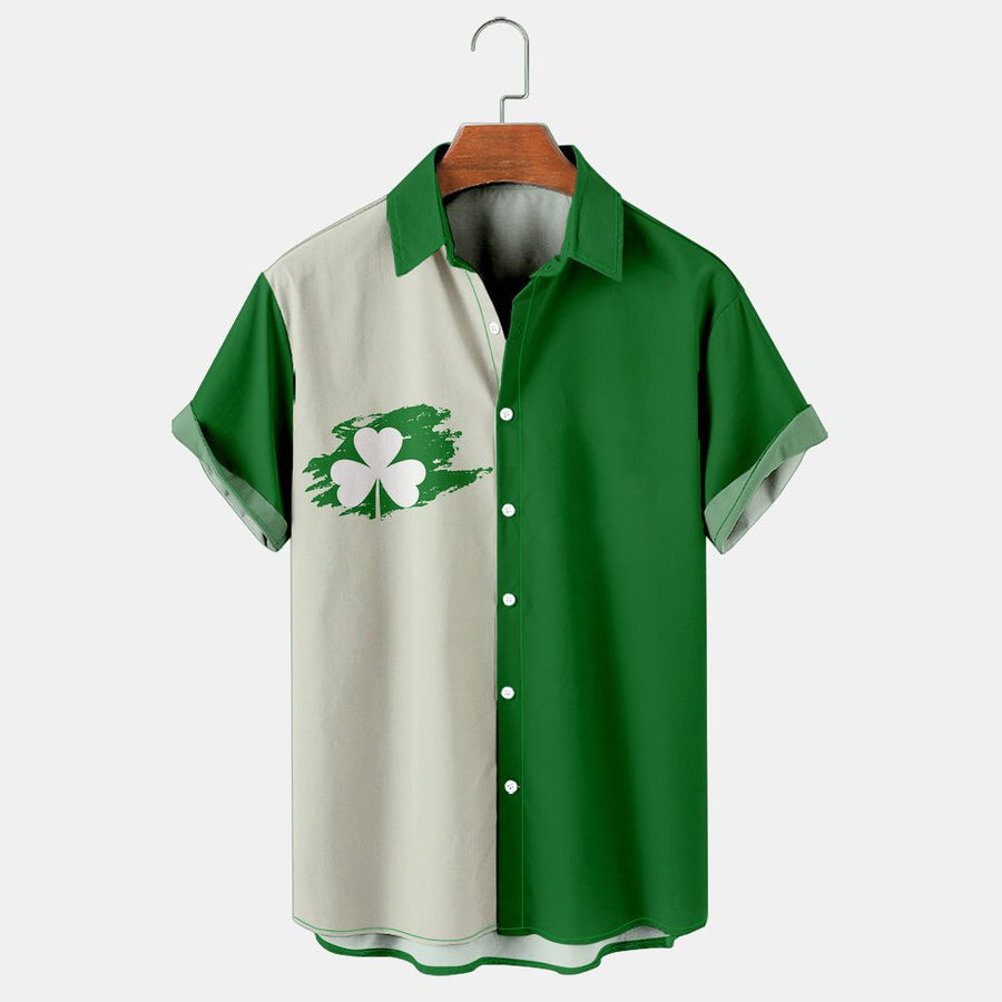 Men's St. Patrick's Hawaiian Shirts Clover Gnome, St. Patrick's Day gifts PO0096