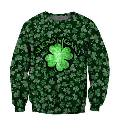 Shenanigans Shamrock 3D Shirt, Matching St Patrick's Day Shirts, St Patrick's Day Shirt, Irish Shirt, Lucky Shirt PO0298