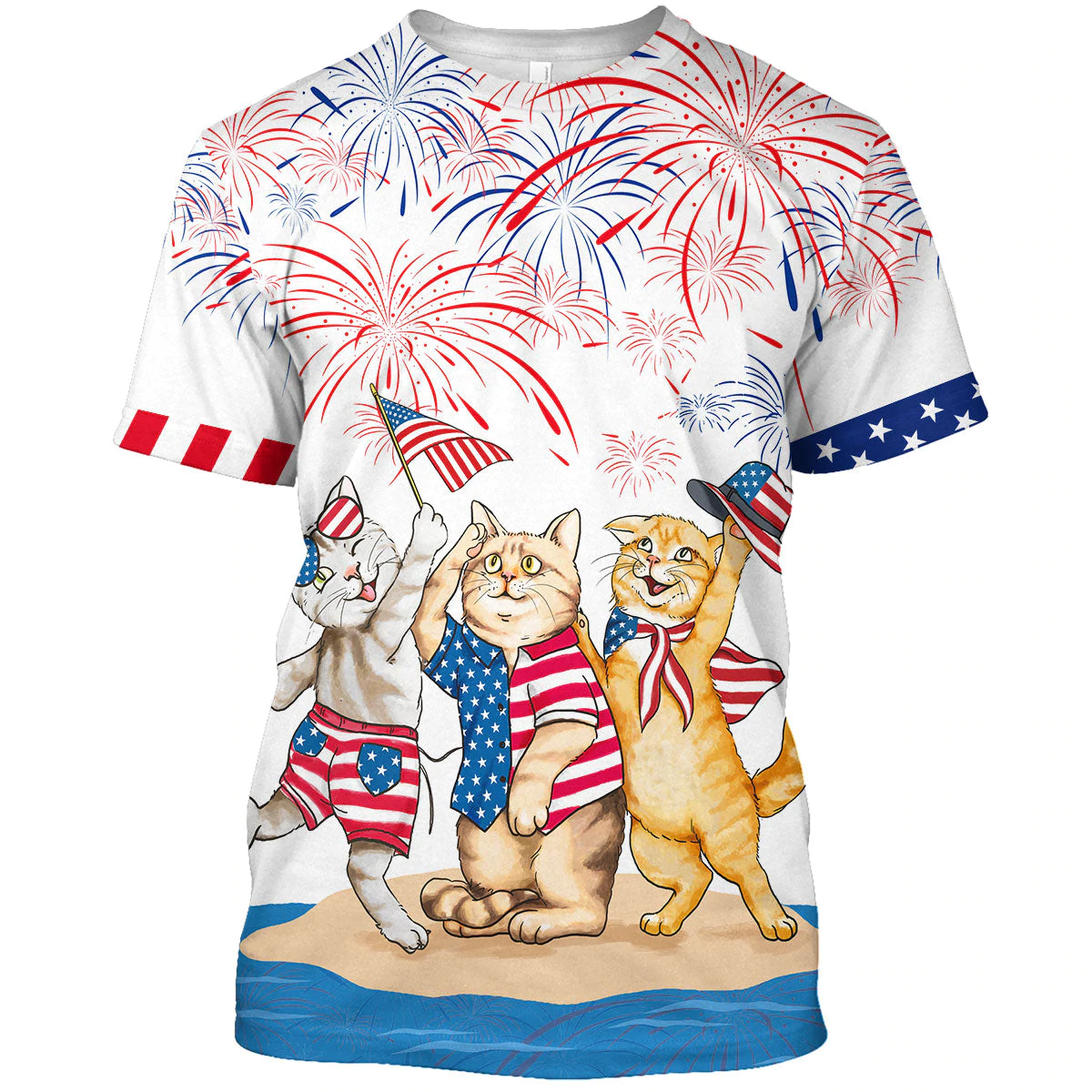 Cat American shorthair Shirts - Independence Day Is Coming, USA Patriotic Hawaiian Shirt HO0721