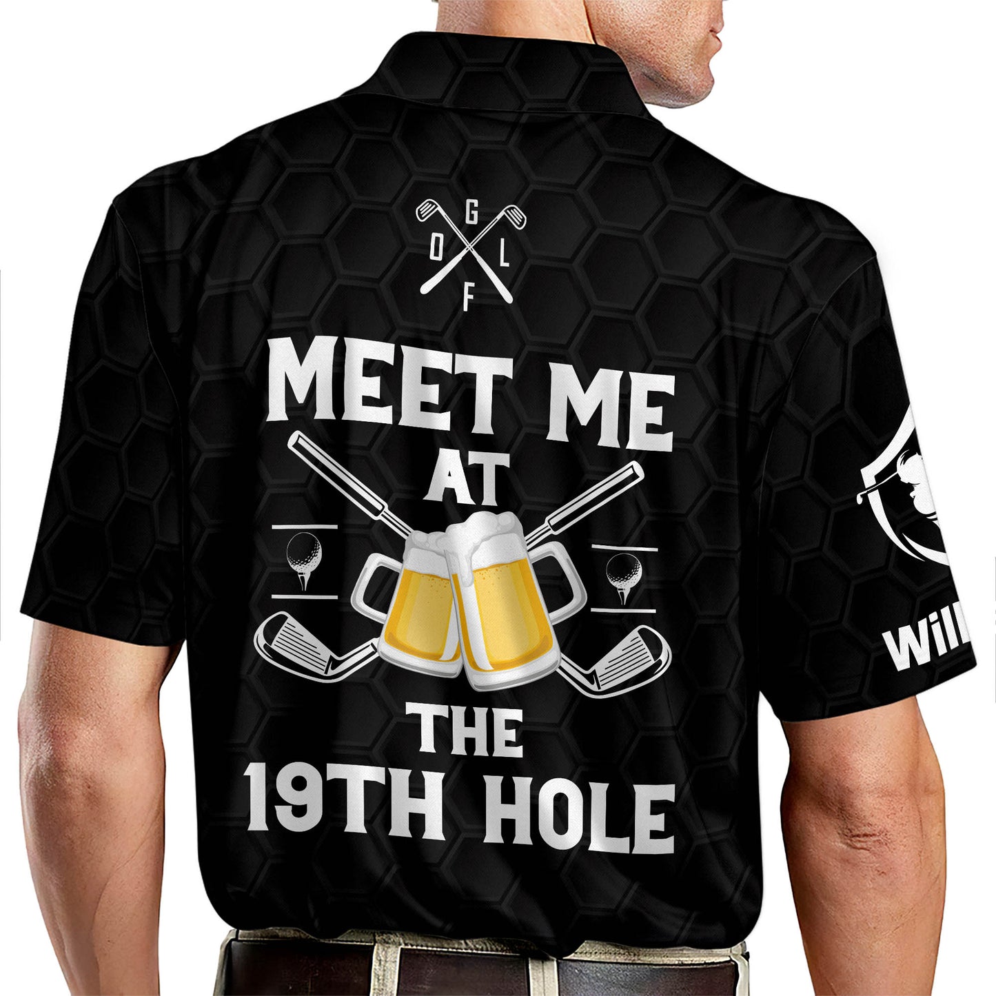 Meet Me At The 19th Hole Golf Polo Shirt GM0108