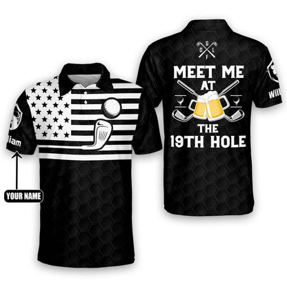 Meet Me At The 19th Hole Golf Polo Shirt GM0108