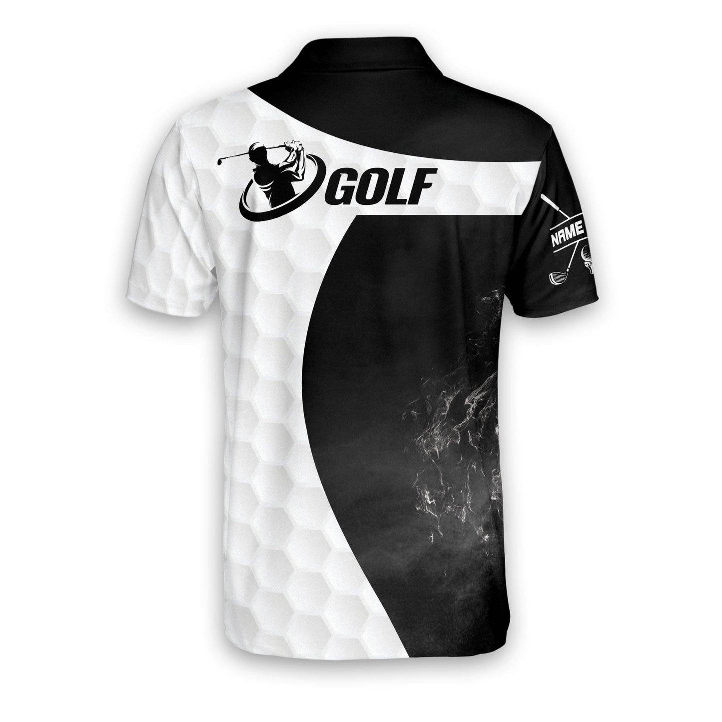 Golfer With Smoke Golf Polo Shirt GM0038