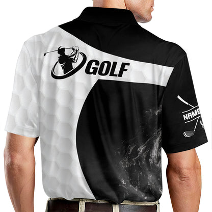 Golfer With Smoke Golf Polo Shirt GM0038