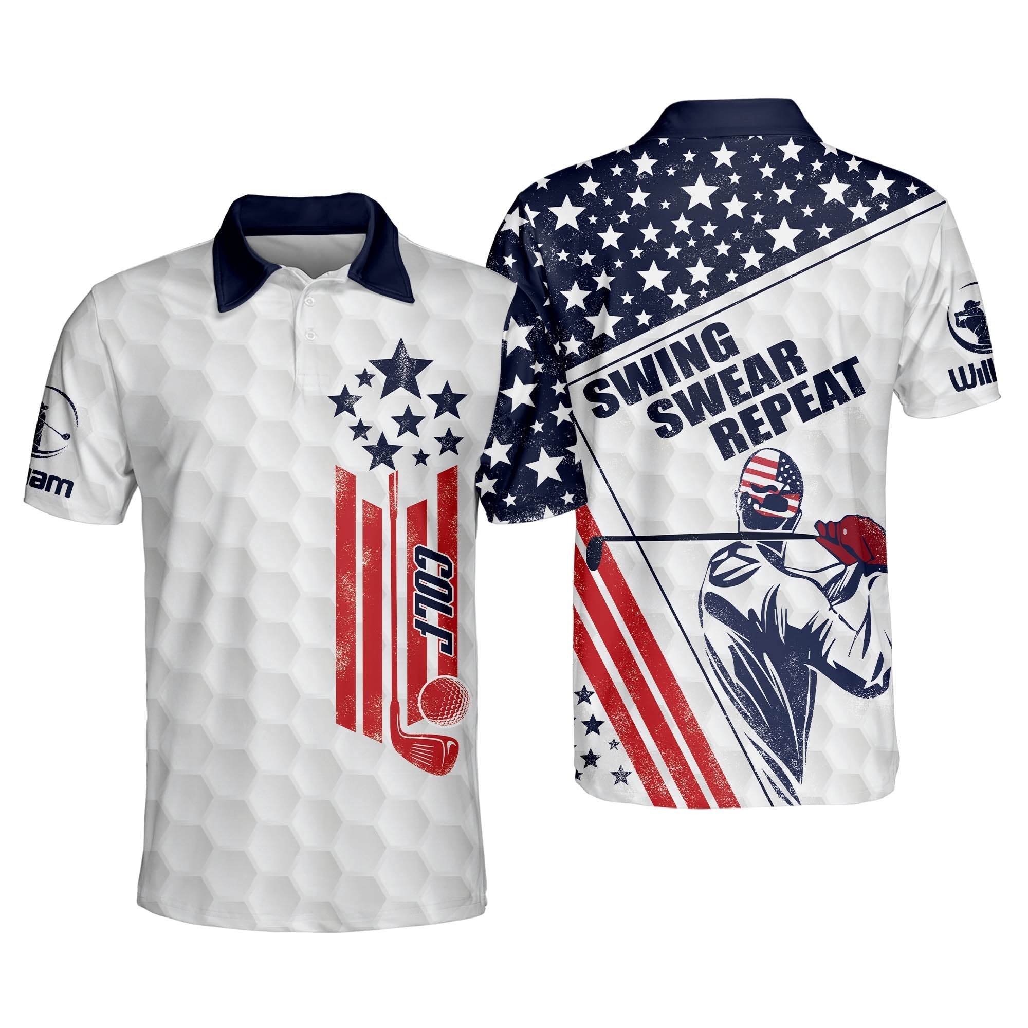 American deals golf shirts