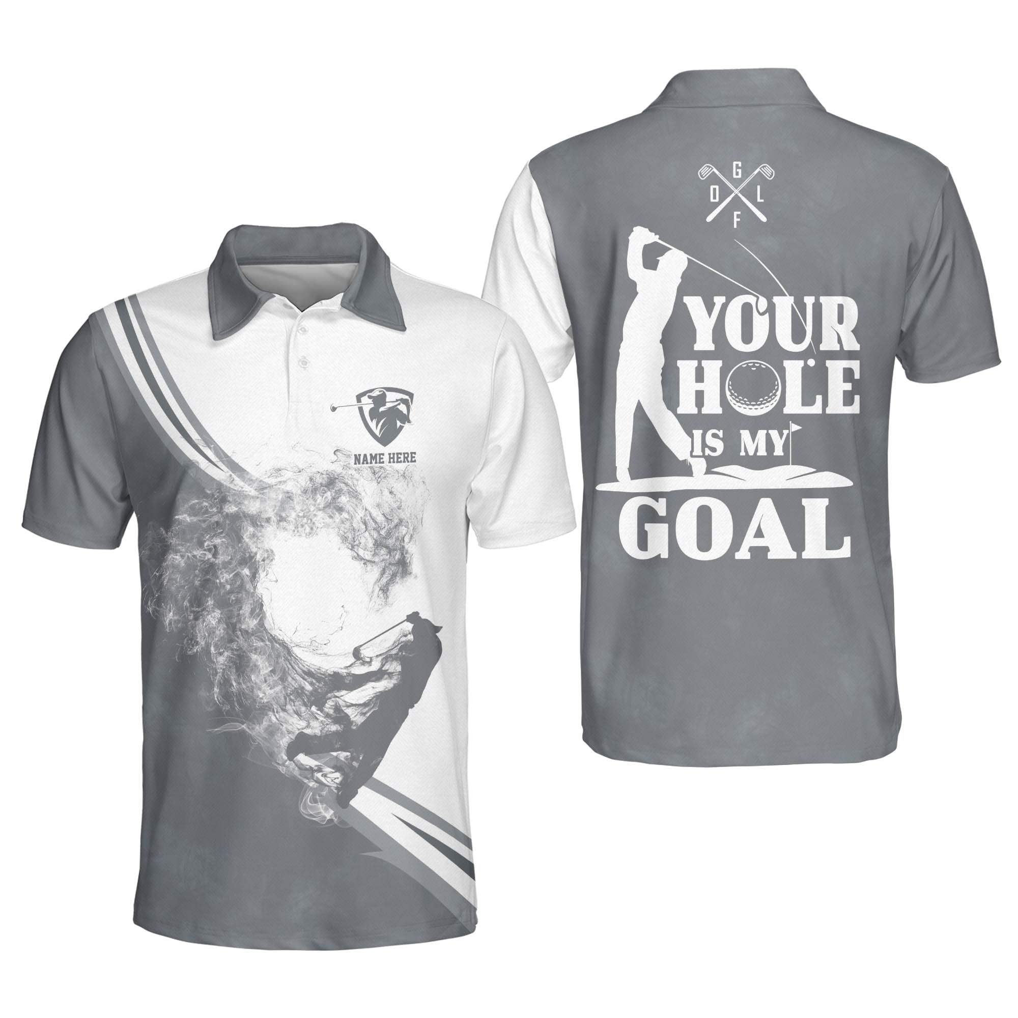 Your Hole is My Goal Golf Polo Shirt GM0316