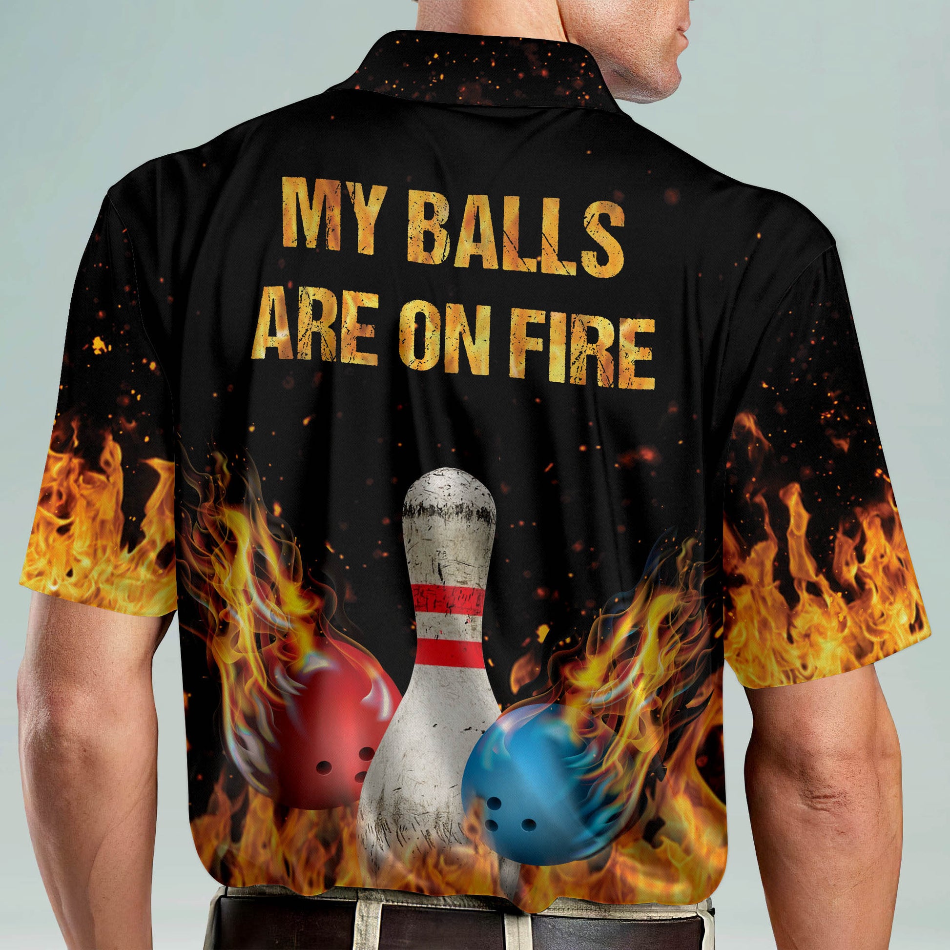 Fire Ball Bowling Jersey