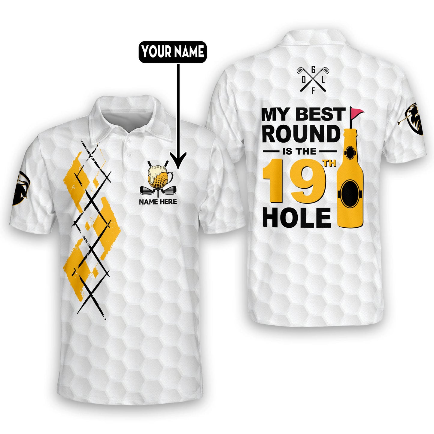 My Best Round Is The 19th Hole Golf Polo Shirt GM0157