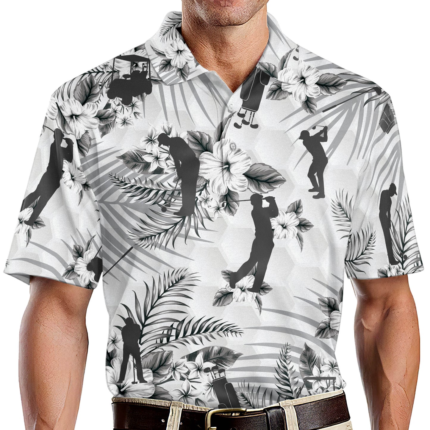 Floral Tropical Tropical Sports Golf Polo Shirt GM0155