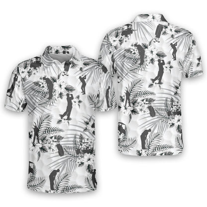 Floral Tropical Tropical Sports Golf Polo Shirt GM0155