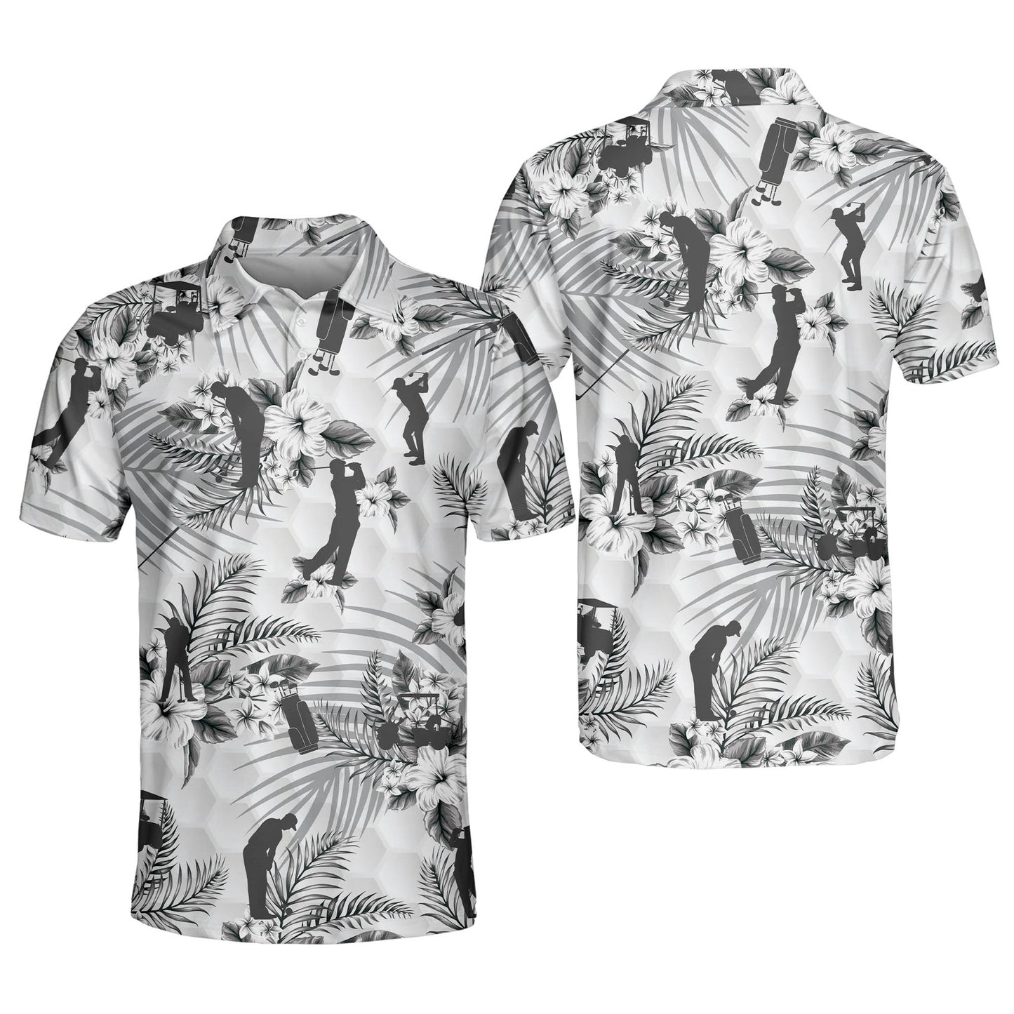 Floral Tropical Tropical Sports Golf Polo Shirt GM0155