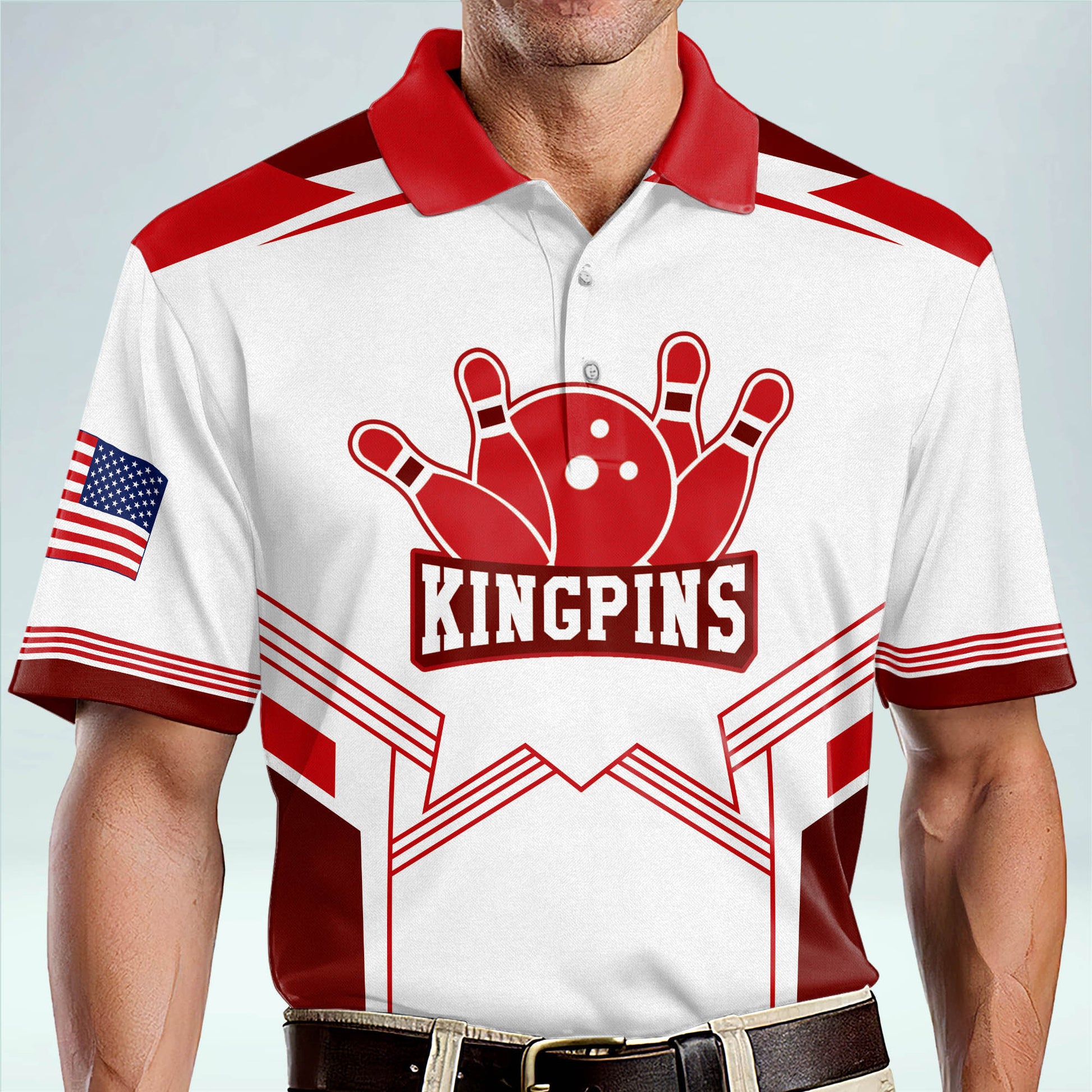 Bowling Shirts, Red Sash Jersey