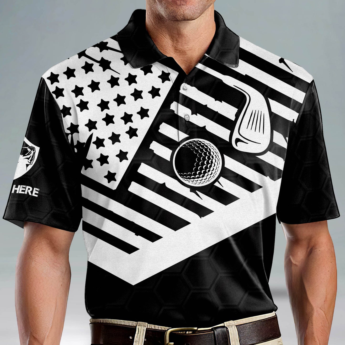 Daily To Do Eat Sleep Golf Again Golf Polo Shirt GM0226