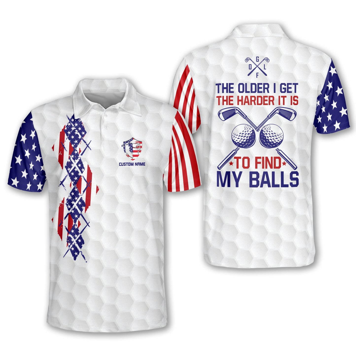 The Older I Get The Harder It Is To Find My Balls Golf Polo Shirt GM0404