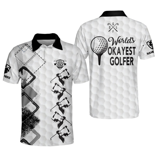 World's Okayest Golfer Polo Shirt GM0137