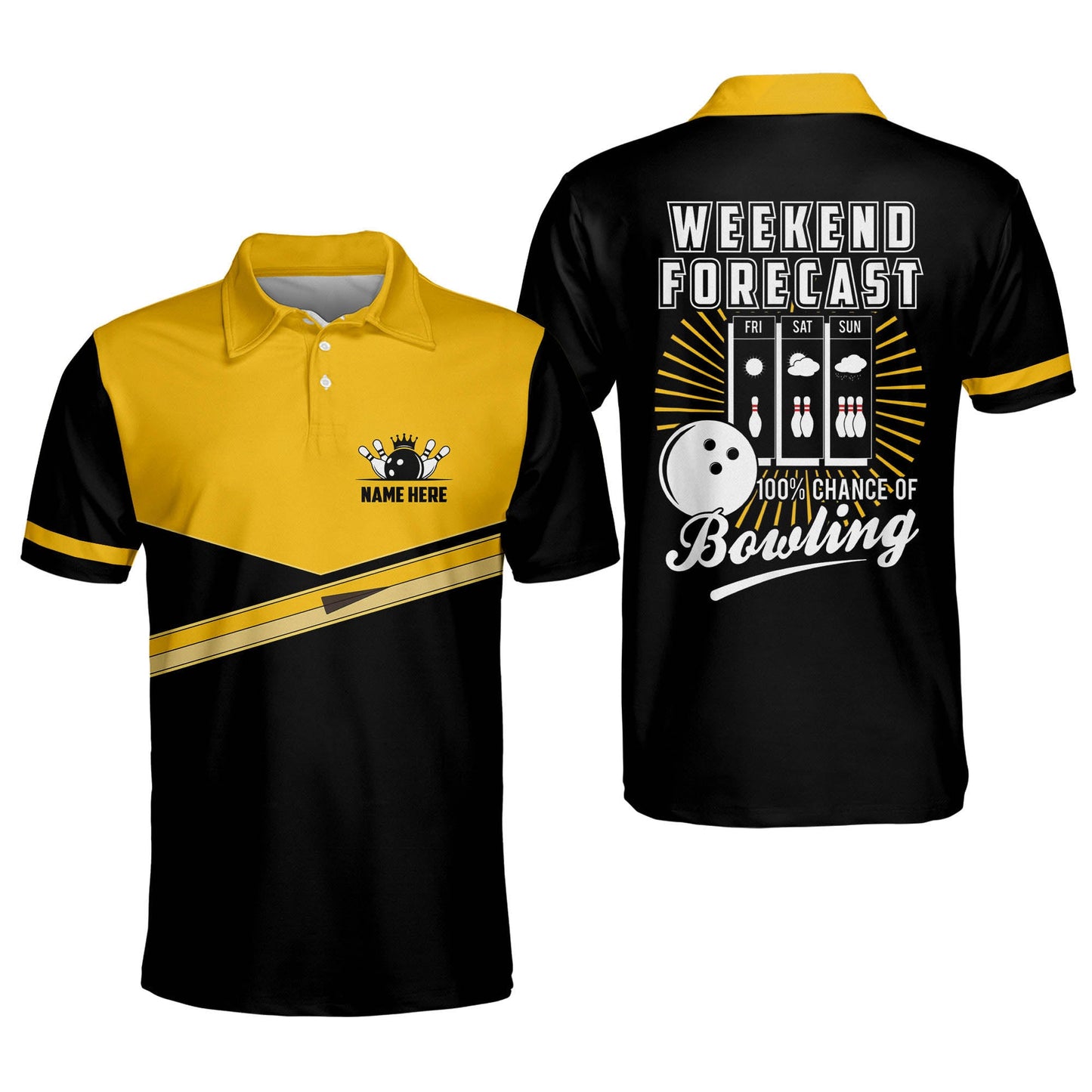 Weekend Forecast Chance Bowling Shirt BM0009