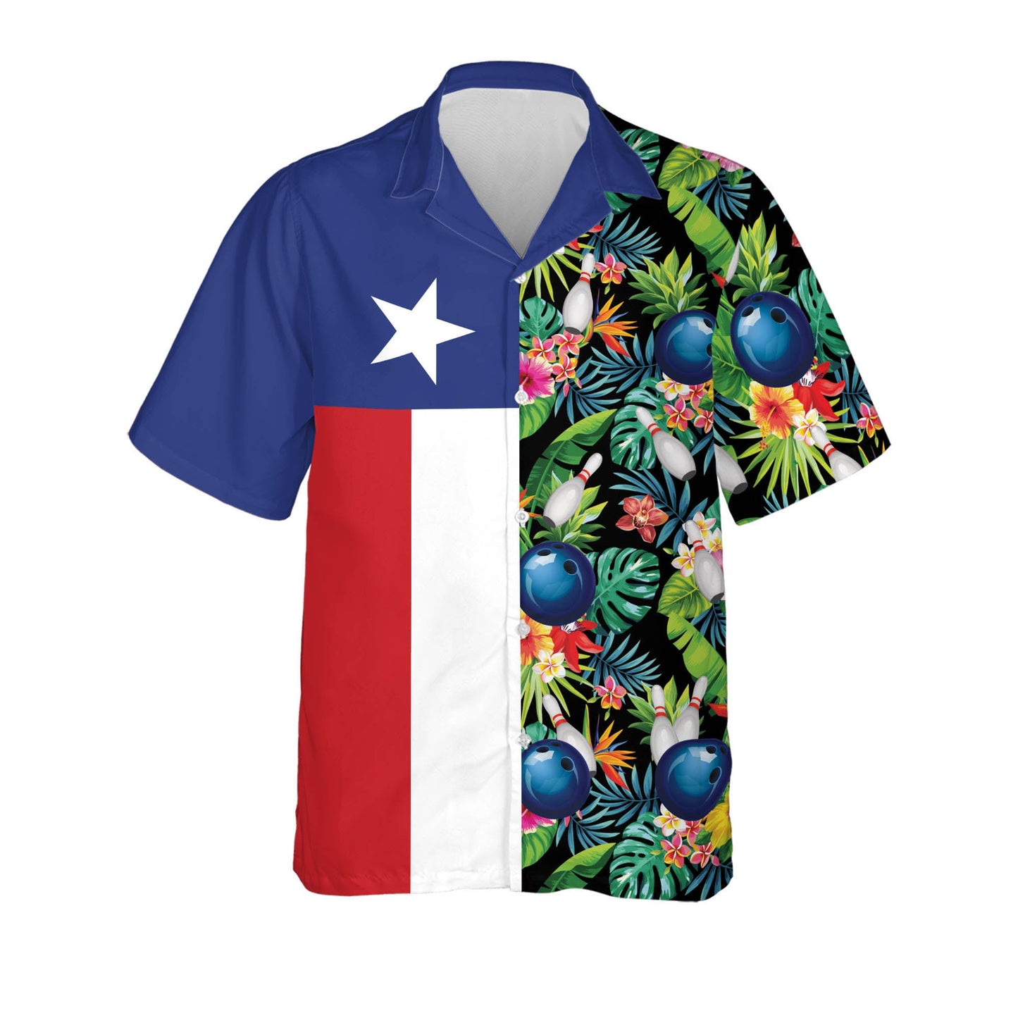 USA Texas Tropical Hawaiian Shirt HB0109