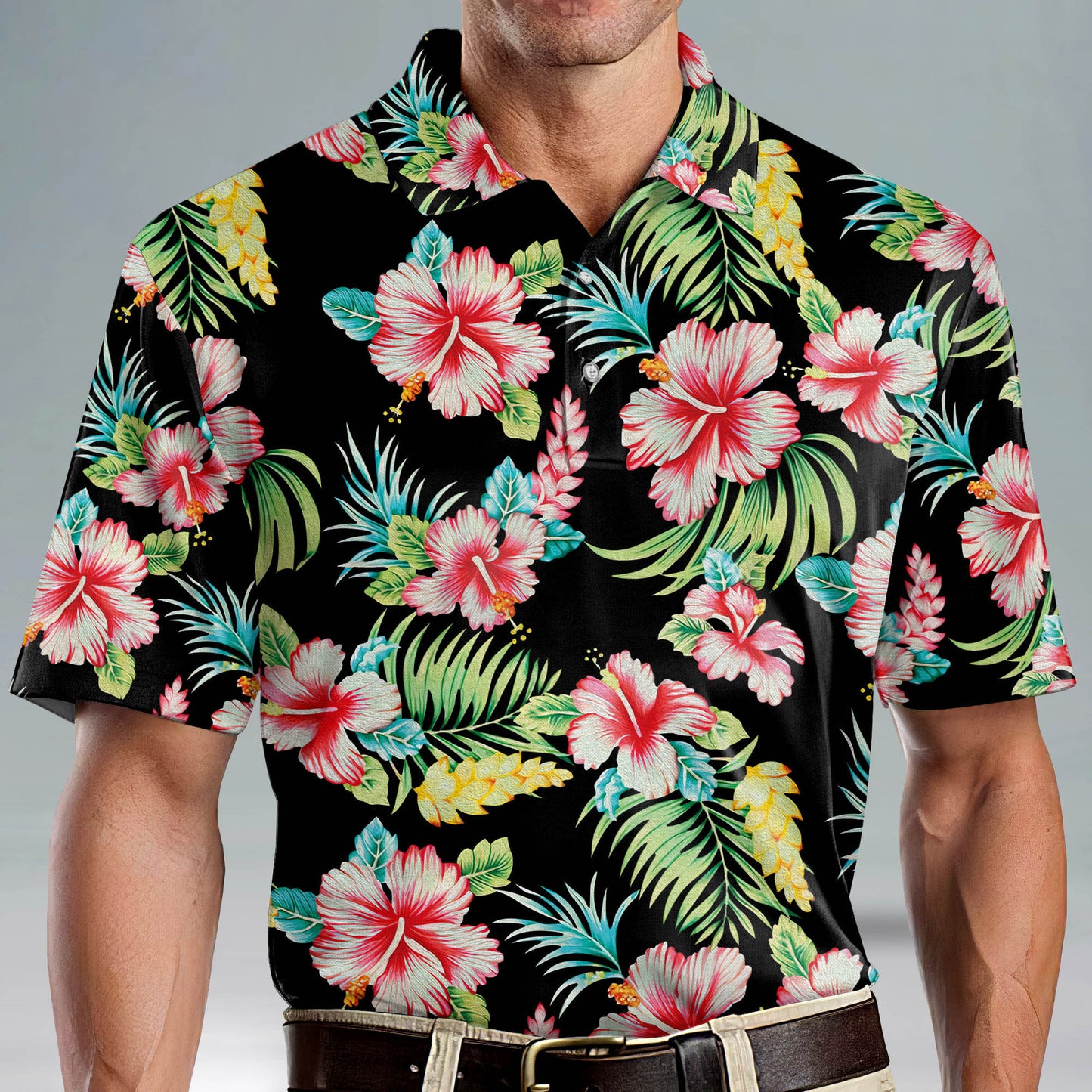 Floral Tropical Tropical Floral Golf Polo Shirt GM0244